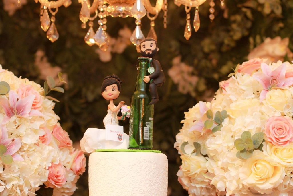 topo de bolo casamento criativo