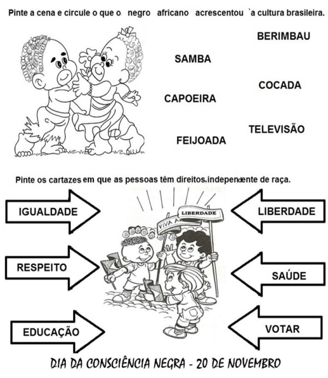 atividades sobre consciência negra para educação infantil