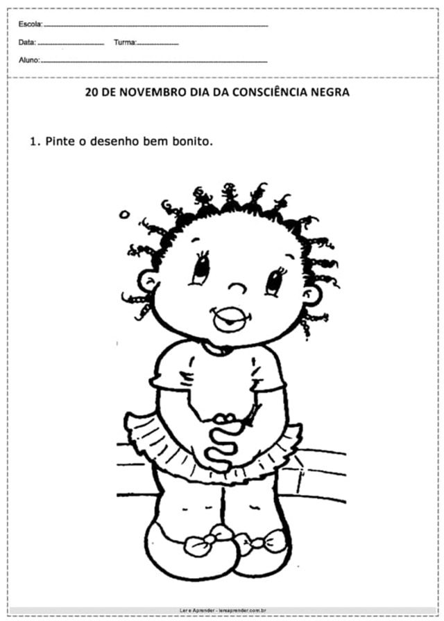 55+ Atividades para Colorir do Dia da Consciência Negra