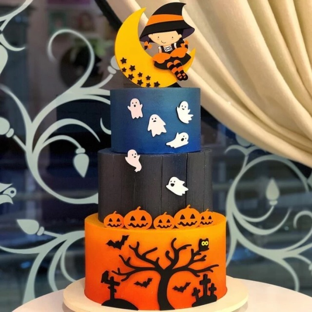 bolo de aniversário tema halloween
