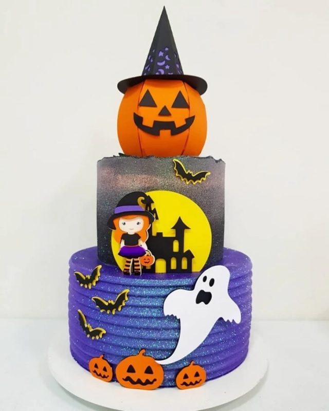 bolo de aniversário tema halloween