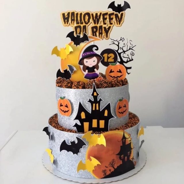 topper de bolo halloween