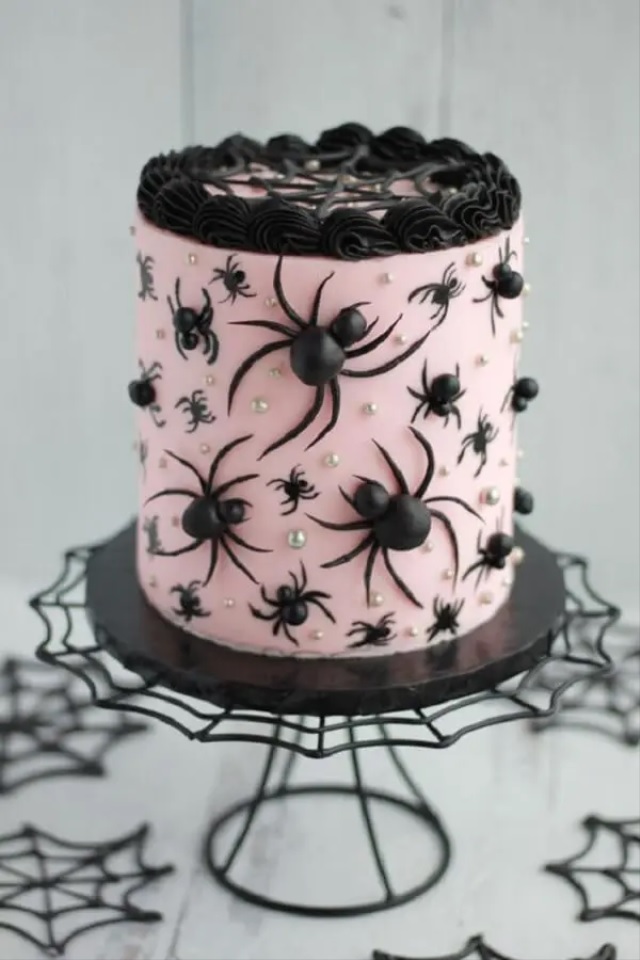 bolo de halloween assustador