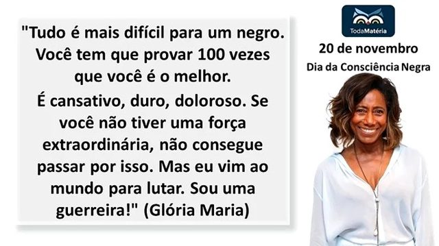 mensagem sobre o dia da consciencia negra