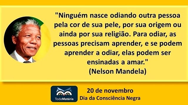 mensagem dia da consciência negra