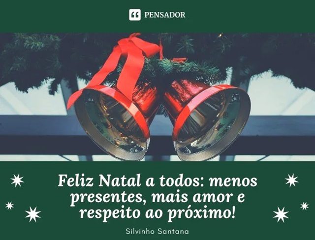 bonita mensagem de natal