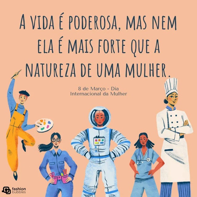 frases para o dia 8 de março