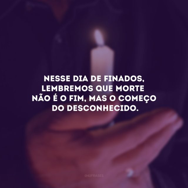 frases para o dia de finados