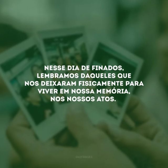 mensagem finados