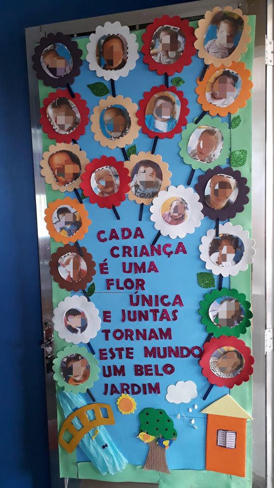 mural de fotos educação infantil