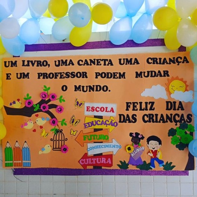 painel dia das crianças educação infantil