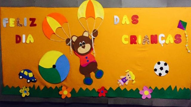 Mural Dia das Crianças para Educação Infantil: 30 Ideias Fáceis e ...