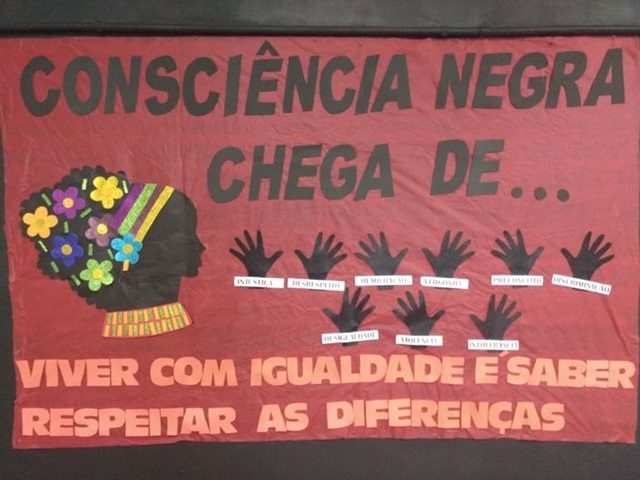 mural sobre consciência negra