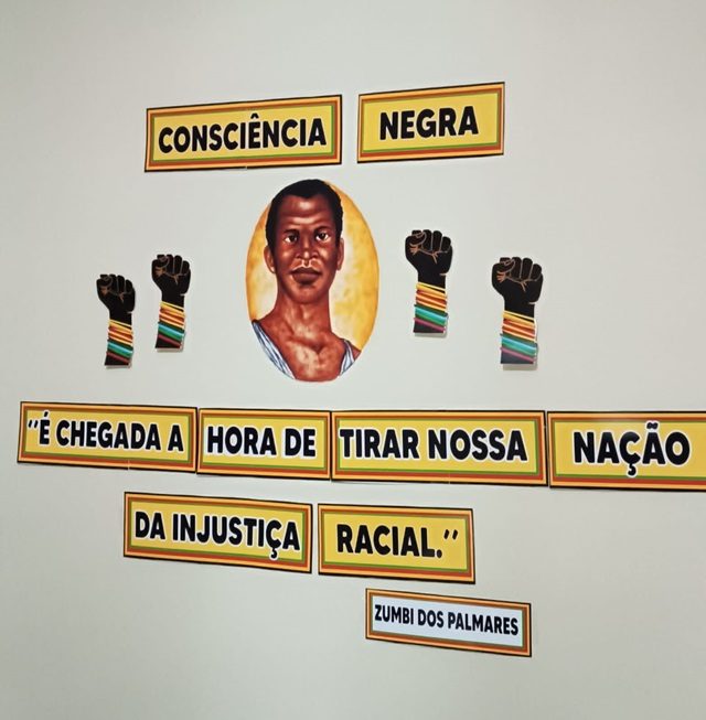mural para o dia da consciência negra