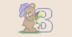 Alfabeto em Ponto Cruz para Toalhinha de Boca: 36 Gráficos Grátis