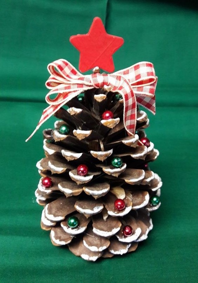 arvore de natal de pinha passo a passo