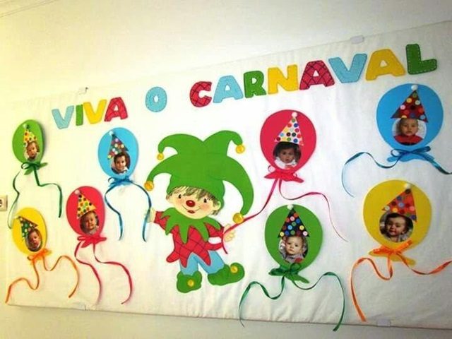 painel de carnaval para escola