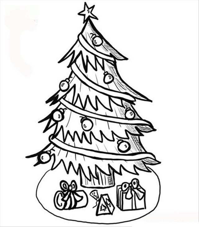 arvore de natal para imprimir e colorir
