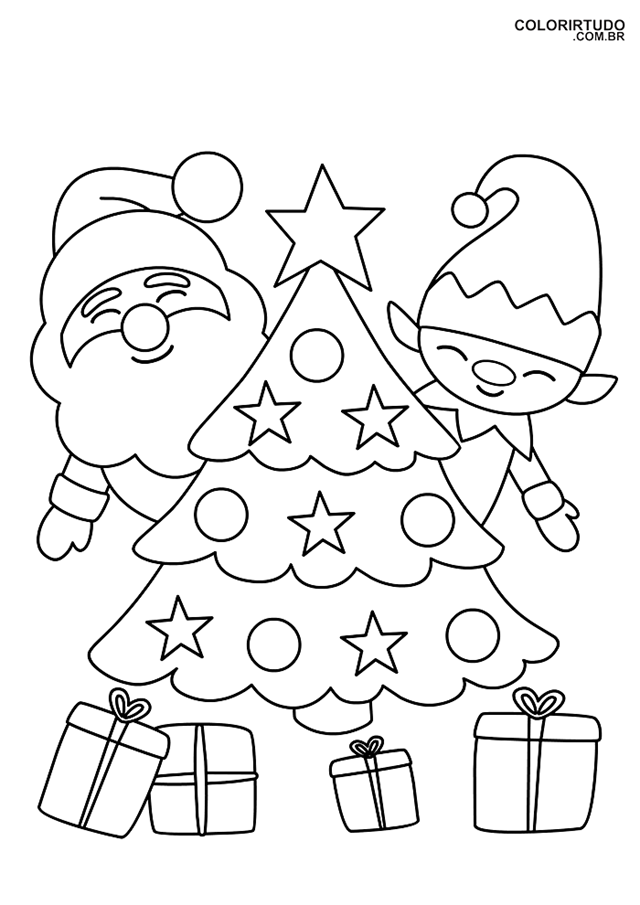 desenhando árvore de natal