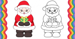Papai Noel para Colorir: 75 Desenhos para Imprimir Grátis