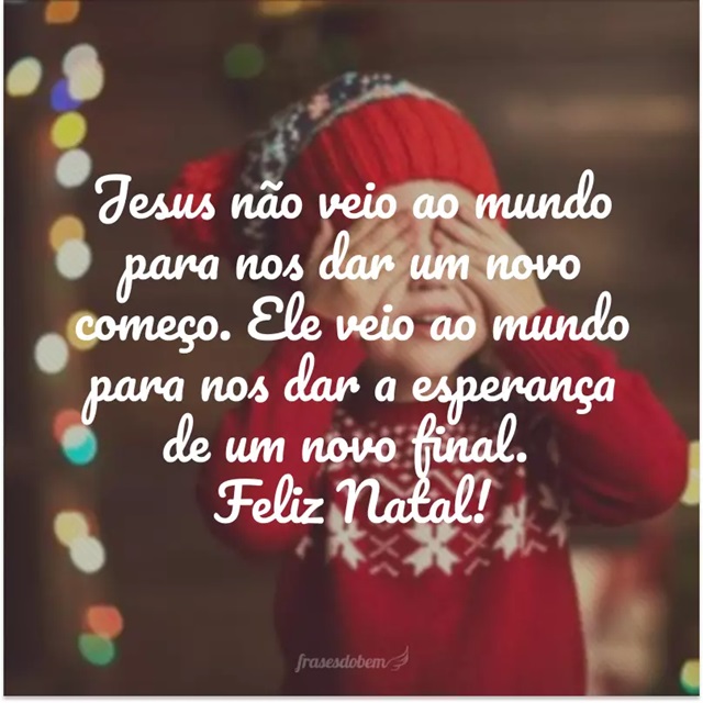 mensagem de natal falando de jesus