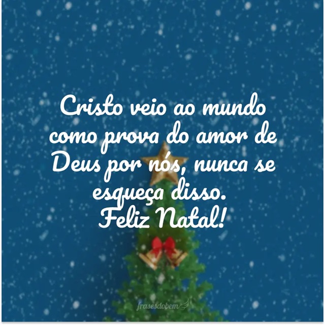 mensagem evangelica de feliz natal