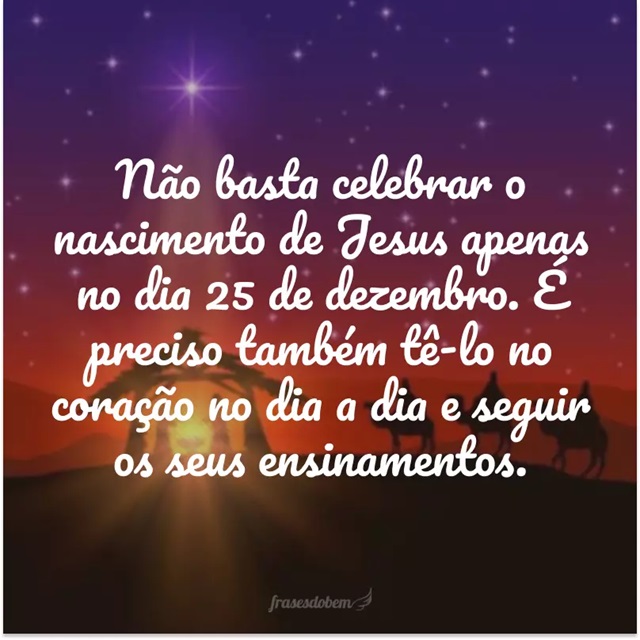 mensagem evangelica de natal