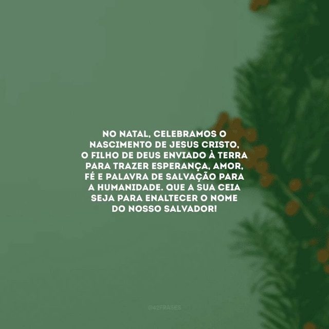 mensagem evangelica sobre o natal