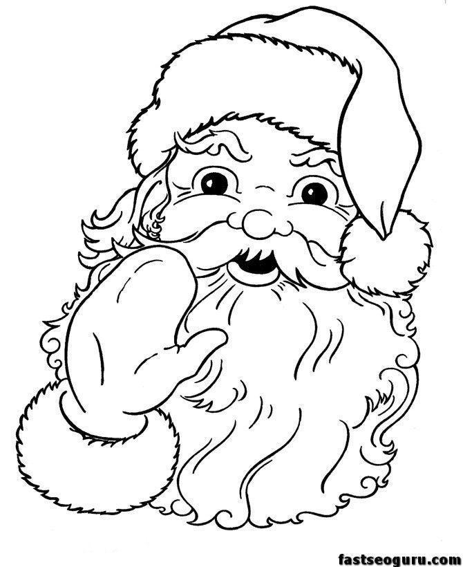 papai noel para colorir