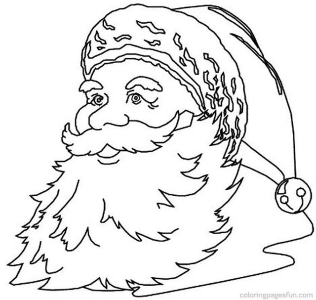 papai noel para colorir