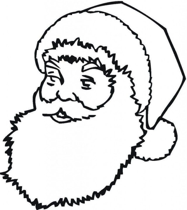 papai noel para colorir