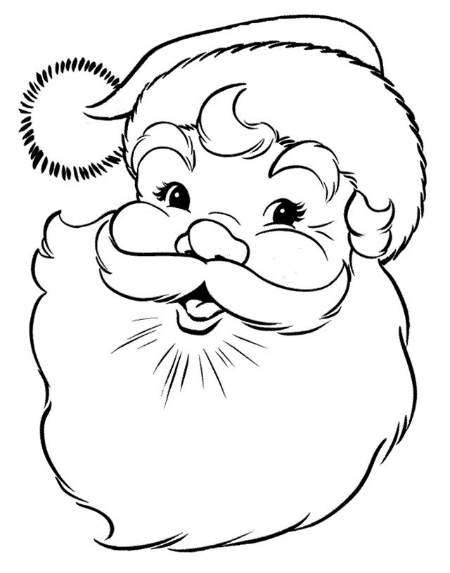 papai noel para colorir