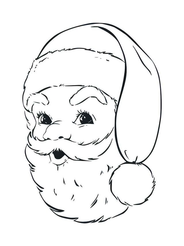 desenho colorir papai noel