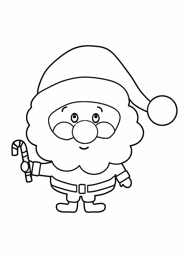 desenho colorir papai noel