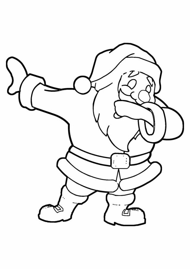 desenho de papai noel para colorir