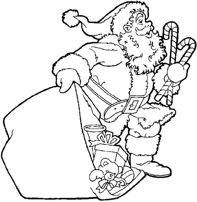 desenho de papai noel para colorir e imprimir