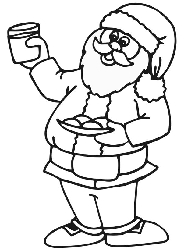 desenho de papai noel para imprimir