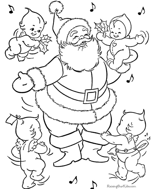 desenho de papai noel para imprimir