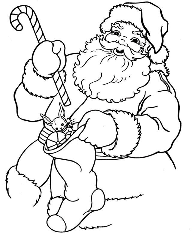 desenho de papai noel para pintar