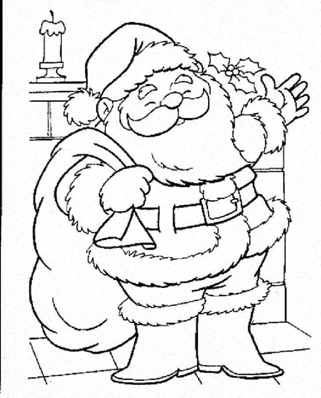 desenho de papai noel para pintar