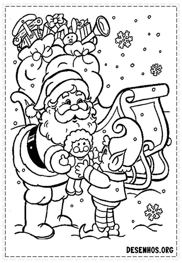 papai noel desenho