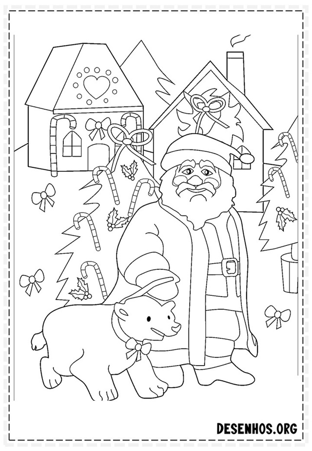 desenhos de papai noel 