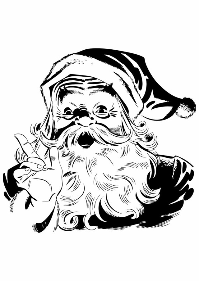 desenho do papai noel