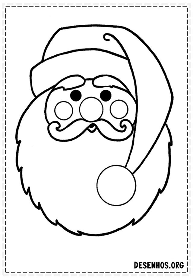 desenho do papai noel