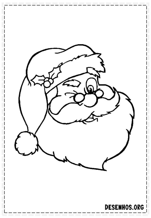 desenho do papai noel