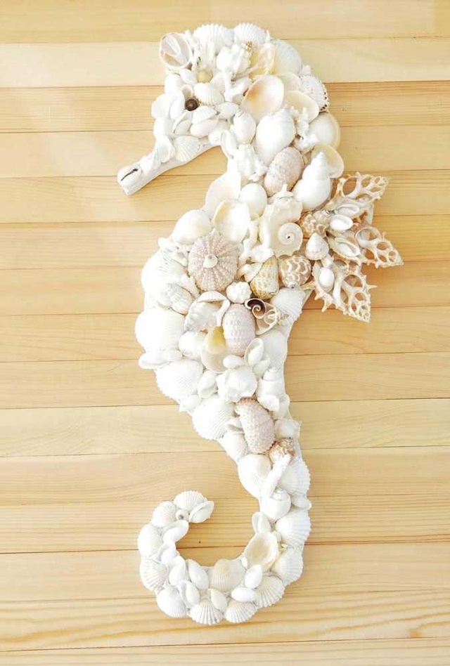 artesanato com concha do mar