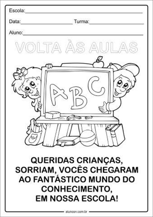 atividades para o primeiro dia de aula