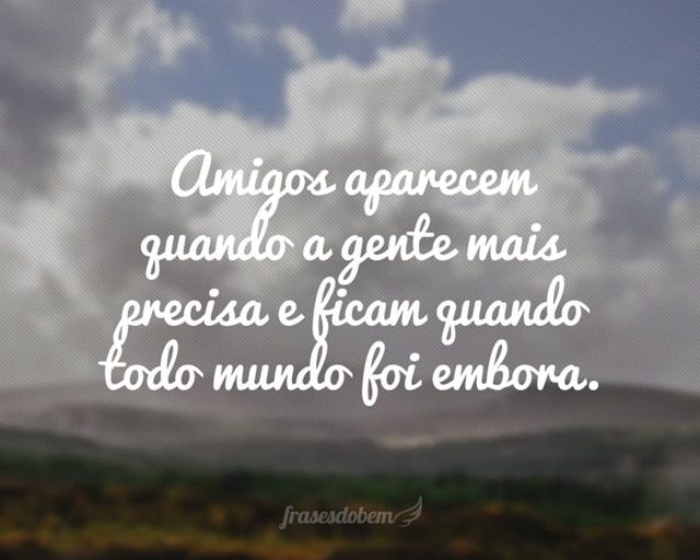 a amizade frases