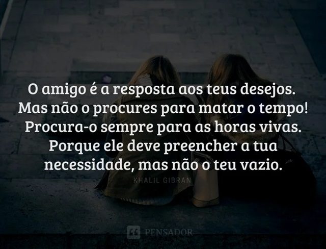 mensagem para um amigo