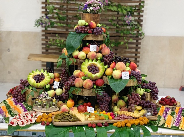mesa de frutas para reveillon